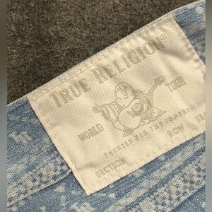 True Religion “sweater” print shorts